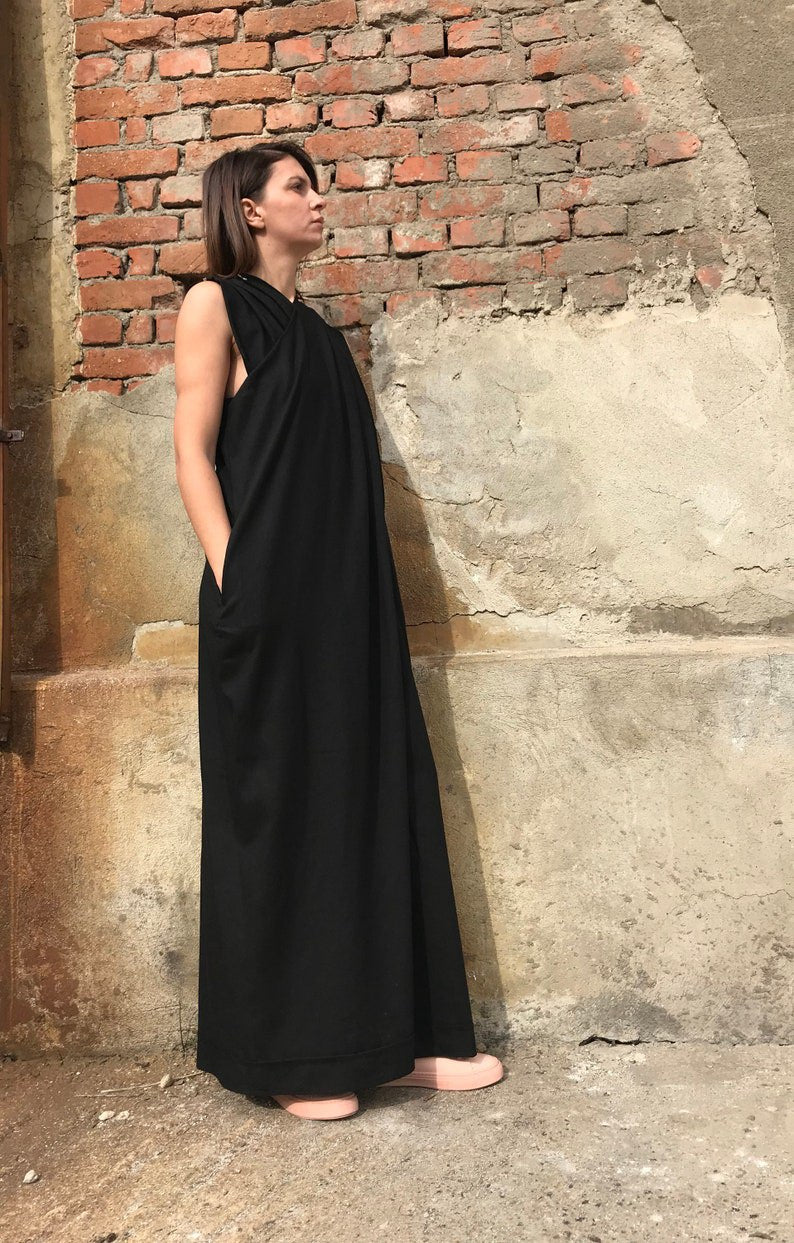 Loose Linen Jumpsuit, Black Linen Jumpsuit, Women Linen Jumpsuit, Summer Linen Jumpsuit, Linen Clothing, Loose Fit Jumpsuit