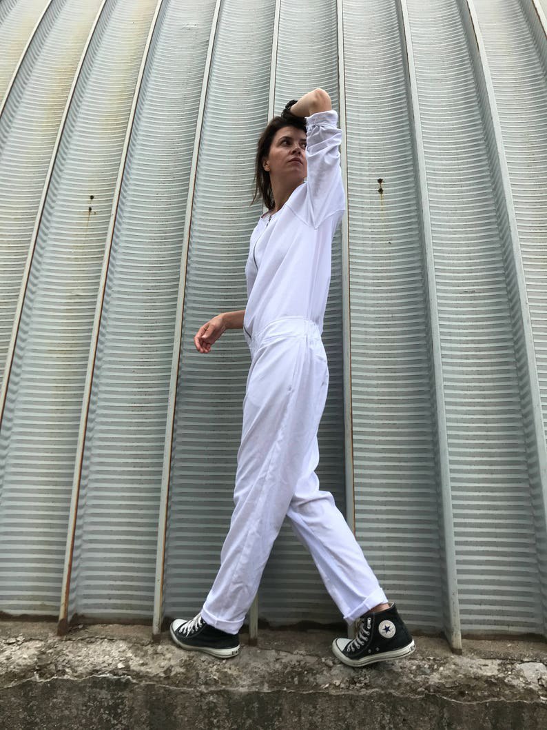 Women Linen Jumpsuit, Linen Jumpsuit, White Linen Jumpsuit, Women Romper, Minimalist Jumpsuit, Women Harem Pants, Harem Linen Jumpsuit,White