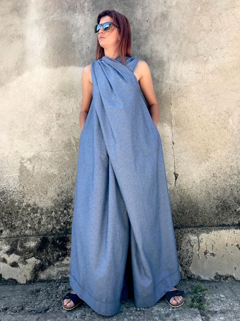 Japanese clothing, women's jumpsuits, denim jumpsuits, women's robe dresses, summer jumpsuits, maxi jumpsuits, luxury jumpsuits, cotton jumpsuits